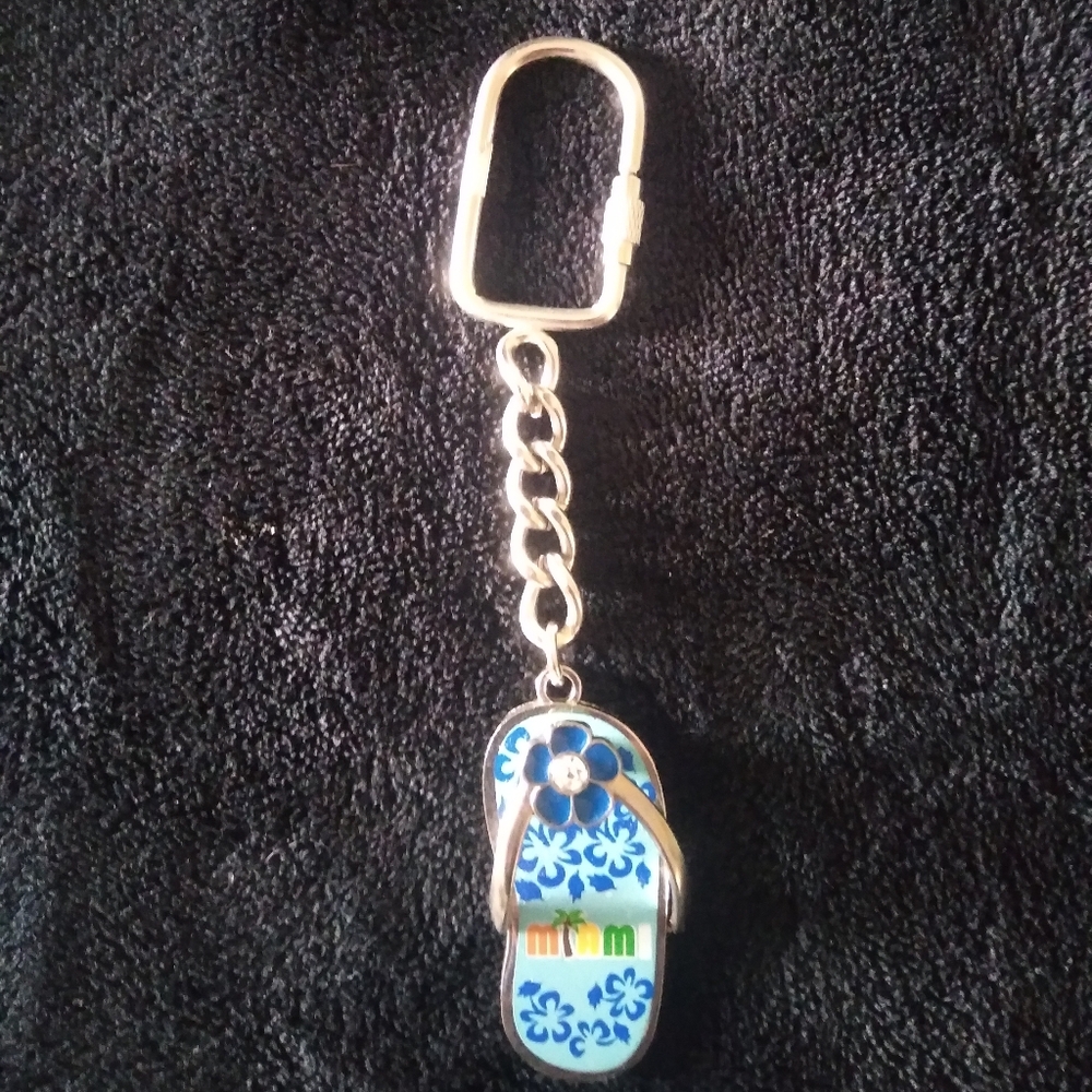 Miami sandal keychain